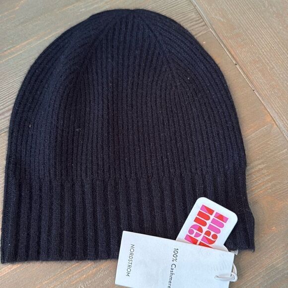 Nordstrom ribbed cashmere beanie